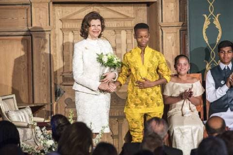 Queen Silvia Attendance at the presentation of the World s Children s Prize for the Rights of the Child, Gripsholm Castle, 2018-04-19 Silvia de Suede Mariefred Sweden  581115