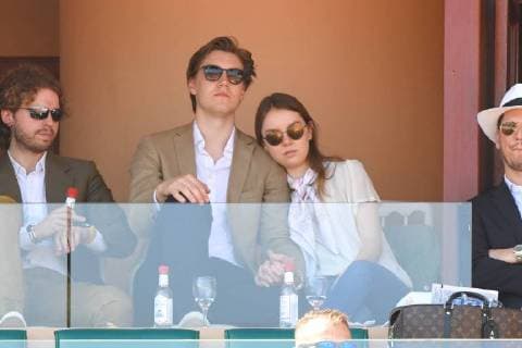 Alexandra de Hanovre et Ben-Sylvester - Rolex Monte-Carlo Masters on 19th of april TENNIS : Monte Carlo Rolex Masters - Monaco - 19 04 2018 lionelURMAN PANORAMIC 