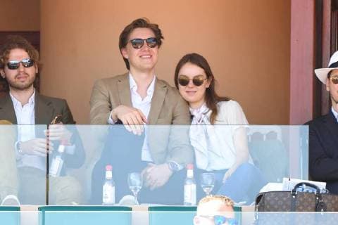 Alexandra de Hanovre et Ben-Sylvester - Rolex Monte-Carlo Masters on 19th of april TENNIS : Monte Carlo Rolex Masters - Monaco - 19 04 2018 lionelURMAN PANORAMIC 