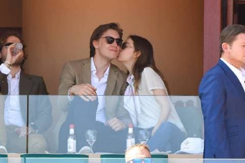 Alexandra de Hanovre et Ben-Sylvester - Rolex Monte-Carlo Masters on 19th of april TENNIS : Monte Carlo Rolex Masters - Monaco - 19 04 2018 lionelURMAN PANORAMIC 