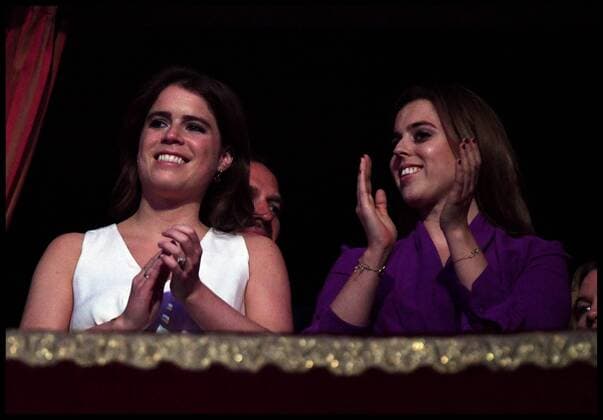 . 21 04 2018. London, United Kingdom. The Queen s Birthday Party. Prince William, Princesses Beatrice and Eugenie applaud the Queen as she joins Members of the Royal Family in the Royla Box as they join Queen Elizabeth II for her 92 Birthday Party at the Royal Albert Hall, London, The Concert is being organised by the Royal Commonwealth Society of which Her Majesty is Patron. The RCS is the oldest Commonwealth organisation and is celebrating its 150th anniversary in 2018. Alongside contemporary performances, songs from classic musicals are performed. Performers include Sir Tom Jones, Kylie Minogue, Sting and Shaggy, Shawn Mendes, Ladysmith Black Mambazo, Anne-Marie, Craig David and Donel Mangena.  xAndrewxParsonsx xi-Imagesx IIM-17575-0112