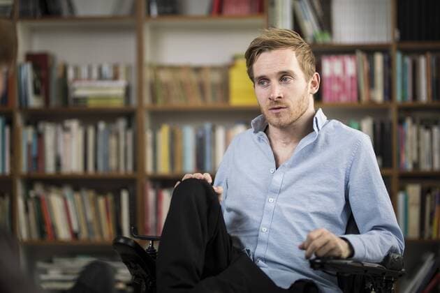 Actor Samuel Koch shot during an interview in Berlin 11 04 2018 Berlin Germany Copyright: xFlorianxGaertner photothek.netx
