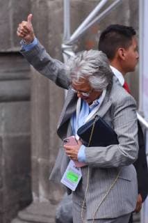 CIDADE DO MÉXICO, DF - 22.04.2018: PRESIDENTIAL RACE IN MEXICO - Olga Sanchez Cordero attends on First Debate of candidates for the Mexico presidential held at Palace of Mining on April 22, 2018 in Mexico City, Mexico. x1519383x  CarlosxTischler