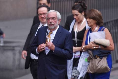CIDADE DO MÉXICO, DF - 22.04.2018: PRESIDENTIAL RACE IN MEXICO - Enrique Graue Wiechers attends on First Debate of candidates for the Mexico presidential held at Palace of Mining on April 22, 2018 in Mexico City, Mexico. x1519385x  CarlosxTischler