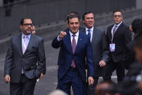 CIDADE DO MÉXICO, DF - 22.04.2018: PRESIDENTIAL RACE IN MEXICO - Lorenzo Cordova Vianello attends on First Debate of candidates for the Mexico presidential held at Palace of Mining on April 22, 2018 in Mexico City, Mexico. x1519386x  CarlosxTischler