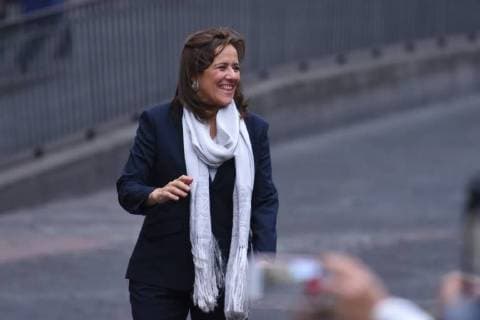 CIDADE DO MÉXICO, DF - 22.04.2018: PRESIDENTIAL RACE IN MEXICO - Candidate Mexico& 39;s prestiential candidate Margarita Zavala attends on First Debate of candidates for thxico presidential held at tht the Palace of Mining on April 22, 2018 in Mexico City, Mexico. x1519411x  CarlosxTischler