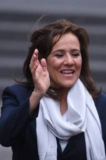 CIDADE DO MÉXICO, DF - 22.04.2018: PRESIDENTIAL RACE IN MEXICO - Candidate Mexico& 39;s prestiential candidate Margarita Zavala attends on First Debate of candidates for thxico presidential held at tht the Palace of Mining on April 22, 2018 in Mexico City, Mexico. x1519412x  CarlosxTischler