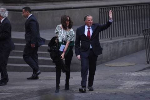 CIDADE DO MÉXICO, DF - 22.04.2018: PRESIDENTIAL RACE IN MEXICO - Candidate for Mexico& 39;s prest ent of PRI political party Jose Antonio Meade attends on First Debate of candidates for the Mexico presidential held at Palace of Mining on April 22, 2018 in Mexico City, Mexico. x1519421x  CarlosxTischler