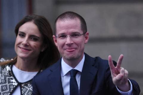 CIDADE DO MÉXICO, DF - 22.04.2018: PRESIDENTIAL RACE IN MEXICO - Candidate for Mexico& 39;s ident ent of PAN political party Ricardo Anaya attends on First Debate of candid for the Mexico presidentialtial held at Palace of Mining on April 22, 2018 in Mexico City, Mexico. x1519433x  CarlosxTischler