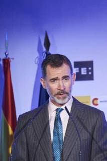 24-04-2018 Madrid King Felipe during the 35th edition of the international journalism awards and the ‘Don Quijote’’ prize in Madrid. The awards, organized by Efe news agency and the Spanish Agency for International Development Cooperation (AECID), distinguishes the work of journalists from eight different countries No Spain  Copyright: xPPE xTHORTONx