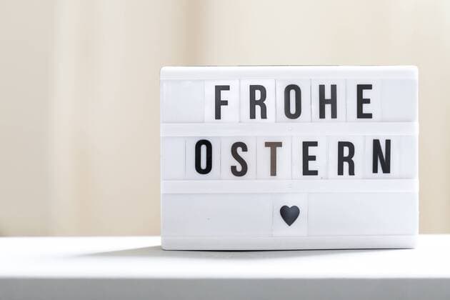 Sign Happy Easter, lightbox  MMAF00289