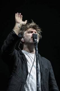 April 24, 2018 - EUM20180424ESP12.JPG.CIUDAD DE MEXICO. Music Musica-LCD Soundsystem.- 24 de abril de 2018. James Murphy, vocalista de LCD Soundsystem, durante el concierto que ofrecieron este lunes en el Pepsi Center del World Trade Center de la Ciudad de Mexico. Foto: Agencia EL UNIVERSAL EELG  - ZUMAu78_ 20180424_zaf_u78_521 Copyright: xNadyaxMurillox