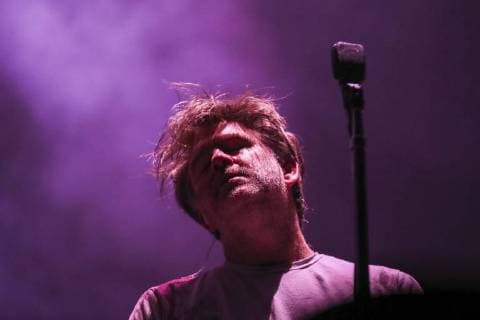 April 24, 2018 - EUM20180424ESP13.JPG.CIUDAD DE MEXICO. Music Musica-LCD Soundsystem.- 24 de abril de 2018. James Murphy, vocalista de LCD Soundsystem, ante siete mil asistentes del concierto que ofrecieron este lunes en el Pepsi Center del World Trade Center de la Ciudad de Mexico. Foto: Agencia EL UNIVERSAL EELG  - ZUMAu78_ 20180424_zaf_u78_522 Copyright: xNadyaxMurillox