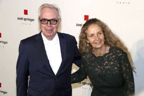 David Chipperfield and wife Evelyn Stern at the presentation of the Axel Springer Award 2018 at Axel Springer Haus Berlin 24 04 2018 Foto:xA.xBuggex xFuturexImage