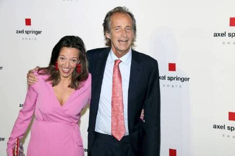 Nicolaus Springer with his wife Clarissa Springer at the presentation of the Axel Springer Award 2018 at the Axel Springer Haus Berlin 24 04 2018 Foto:xA.xBuggex xFuturexImage