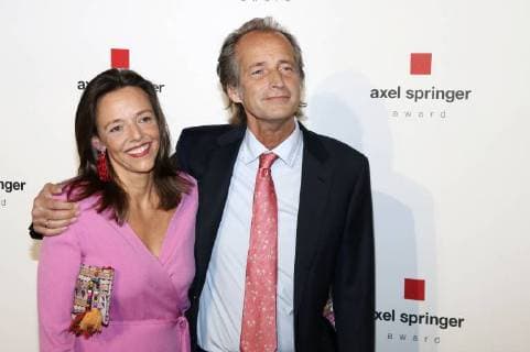Nicolaus Springer with his wife Clarissa Springer at the presentation of the Axel Springer Award 2018 at the Axel Springer Haus Berlin 24 04 2018 Foto:xA.xBuggex xFuturexImage