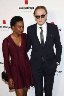 Marius Müller Westernhagen with wife Lindiwe Suttle at the presentation of the Axel Springer Award 2018 at the Axel Springer Haus Berlin 24 04 2018 Foto:xA.xBuggex xFuturexImage