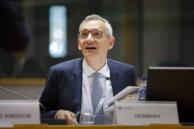 Martin Jaeger Secretary of State in the German Development Ministry in Brussels attends the conference in support of Syria and the region Brussels 25 04 2018 Brussels Belgium Copyright: xThomasxTrutschelx
