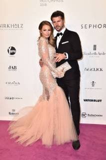 Jana Julie Kilka and Thore Schölermann on arrival for the award German Perfume Award Duftstars 2018 on 25 04 2018 in Berlin German Perfume Award Duftstars 2018 in Berlin