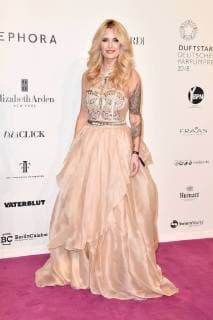Mirja Du Mont on arrival to the German perfume award Duftstars 2018 on 25 04 2018 in Berlin German Perfume Award Duftstars 2018 in Berlin