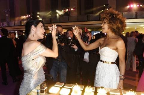 Mariella Ahrens and Marie Amiere at the Aftershow Party after the 26th presentation of the German Perfume Award Duftstars 2018 at Tempelhof Airport Berlin 25 04 2018 Foto:xF.xKernx xFuturexImage