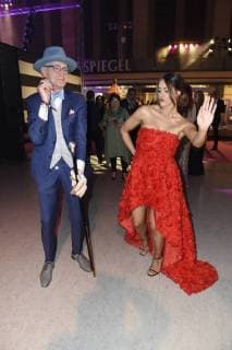 Günther Krabbenhöft and Jessica Paszka at the Aftershow Party after the 26th presentation of the German Perfume Award Duftstars 2018 at Tempelhof Airport Berlin 25 04 2018 Foto:xF.xKernx xFuturexImage