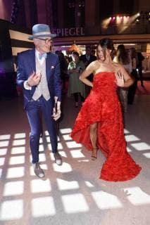 Günther Krabbenhöft and Jessica Paszka at the Aftershow Party after the 26th presentation of the German Perfume Award Duftstars 2018 at Tempelhof Airport Berlin 25 04 2018 Foto:xF.xKernx xFuturexImage