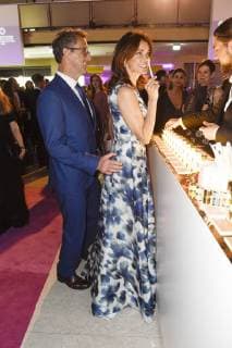 Gerit Kling with husband Wolfram Becker at the Aftershow Party after the 26 awarding of the German Perfume Award Duftstars 2018 at Tempelhof Airport Berlin 25 04 2018 Foto:xF.xKernx xFuturexImage