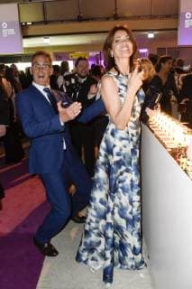 Gerit Kling with husband Wolfram Becker at the Aftershow Party after the 26 awarding of the German Perfume Award Duftstars 2018 at Tempelhof Airport Berlin 25 04 2018 Foto:xF.xKernx xFuturexImage