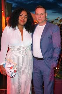 Devid Striesow with girlfriend Ines Ganzberger at the Colorful New Faces Award Film 2018 at the Spindler Klatt in Berlin on 26 04 2018