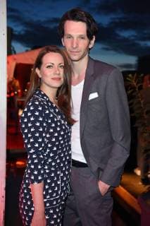 Alice Dwyer with friend Sabin Tambrea at the Bunte New Faces Award Film 2018 at the Spindler Klatt in Berlin on 26 04 2018