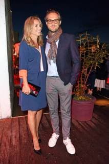 Caroline Beil with friend Philipp Sattler at the Colorful New Faces Award Film 2018 at the Spindler Klatt in Berlin on 26 04 2018