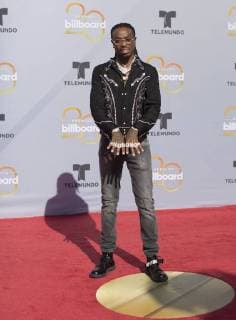 US raper Quavo poses as he arrives at the red carpet of the Billboard Latin Music Awards 2018 at the Mandalay Bay resort in Las Vegas, Nevada, United States, 26 April 2018. Billboard Latin Music Awards 2018 !ACHTUNG: NUR REDAKTIONELLE NUTZUNG!  Copyright: xArmandoxArorizox BIL13 20180427-636603990647636281