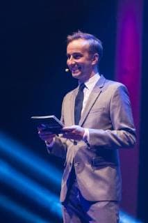 Jan Böhmermann Moderator at the German Digital Award 2018 of the Federal Association of the Digital Economy BVDW on 26 04 2018 in Berlin