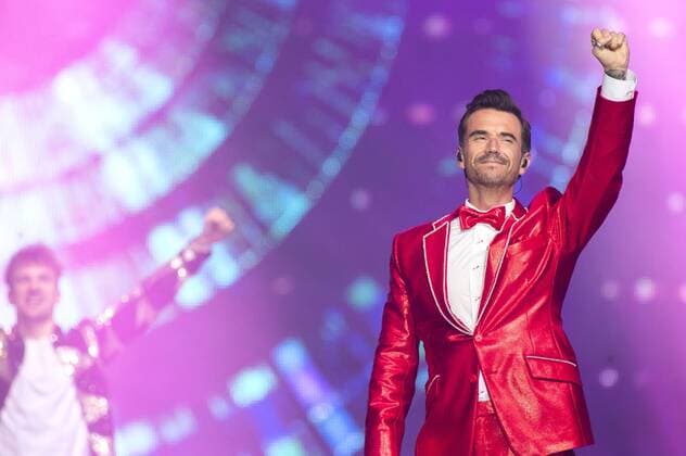Florian Silbereisen in der Liveshow Das große Schlagerfest - Die Party des Jahres 2018 in der Messehalle. Erfurt, 26.04.2018 *** Florian Silbereisen in the live show The big hit festival The party of the year 2018 in the fair hall Erfurt 26 04 2018 Foto:xM.xKremerx xFuturexImage