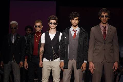 Models present creations of Mexican designer Galo Bertin for the fall winter season during the Fashion Week of Mexico City, Mexico, 27 April 2018. Mexico City Fashion Week !ACHTUNG: NUR REDAKTIONELLE NUTZUNG!  Copyright: xSashenkaxGutierrezx MDF07 20180428-636604811731763048