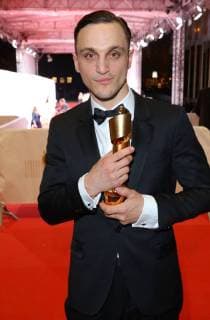 Franz Rogowski Award winner at the awards ceremony Deutscher Filmpreis Palais am Funkturm Masurenallee Hammarskjöldplatz Berlin Date 27 04 2018 68 Deutscher Filmpreis