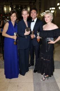 Lena Schoemann Sandra Hüller Bora Dagtkin Jella Haase at the awards ceremony Deutscher Filmpreis Palais am Funkturm Masurenallee Hammarskjöldplatz Berlin Date 27 04 2018 68 Deutscher Filmpreis
