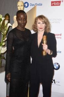 Florence Kasumba and Birgit Minichmayr Lola Award winner for the best female supporting role for the film 3 Tage in Quiberon at the presentation of the Deutscher Filmpreis 2018 in the Messe Berlin Berlin 27 04 2018 Foto:xF.xKernx xFuturexImage
