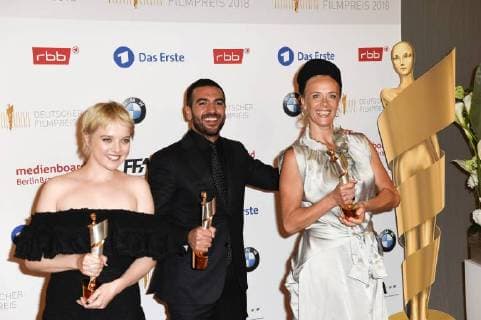 Jella Haase Elyas M Barek and Katja Riemann at the presentation of the German Film Prize 2018 at Messe Berlin Berlin 27 04 2018 Foto:xF.xKernx xFuturexImage
