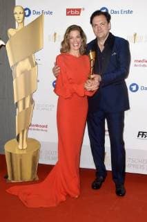 Marie Bäumer Lola Award Winner for the Best Female Lead for the Film 3 Days in Quiberon and Charly Hübner at the German Film Award 2018 in the Messe Berlin Berlin 27 04 2018 Foto:xF.xKernx xFuturexImage