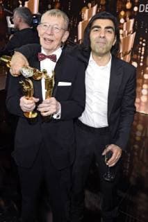 Hark Bohm and Fatih Akin Lola Award winner best screenplay at the presentation of the German Film Award 2018 in the Messe Berlin Berlin 27 04 2018 Foto:xF.xKernx xFuturexImage
