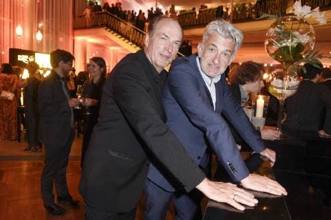 Herbert Knaup and Dominic Raacke at the Aftershow Party of the German Film Award 2018 in the Palais am Funkturm Berlin 27 04 2018 Foto:xF.xKernx xFuturexImage