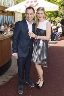 Sebastian Fitzek with his wife Sandra at the 45th Ziegler Film Event in the Tipi at the Chancellery Berlin 27 04 2018 Foto:xK.xWernerx xFuturexImage