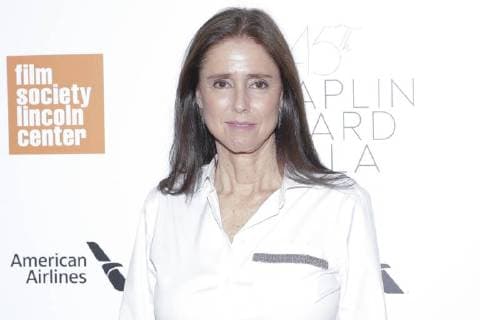 Julie Taymor arrives on the red carpet at the 45th Chaplin Award Gala at Alice Tully Hall in Lincoln Center on April 30, 2018 in New York City.  NYP20180430170 JOHNxANGELILLO