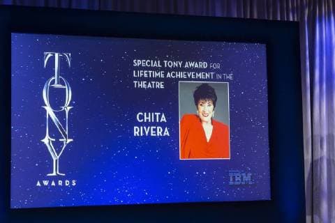 2018 Tony awards nominations announcement Lifetime Achievement Award Annoncement for Chita Rivera during 2018 Tony Awards Nominations Announcement at New York Public Library for the Performing Arts New York New York United States  LevxRadin