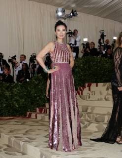 Wendi Deng Murdoch arrives on the red carpet at The Metropolitan Museum of Art s Costume Institute Benefit Heavenly Bodies: Fashion and the Catholic Imagination at Metropolitan Museum of Art in New York City on May 7, 2018.  NYP20180507258 JOHNxANGELILLO