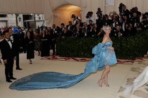Diane Kruger arrives on the red carpet at The Metropolitan Museum of Art s Costume Institute Benefit Heavenly Bodies: Fashion and the Catholic Imagination at Metropolitan Museum of Art in New York City on May 7, 2018.  NYP20180507348 JOHNxANGELILLO