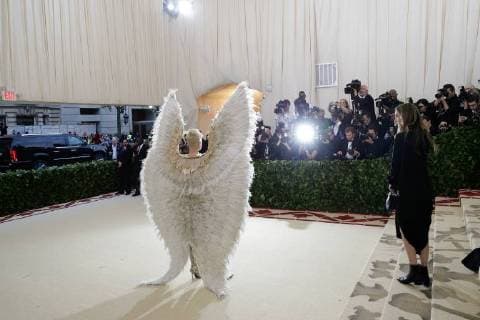 Katy Perry arrives on the red carpet at The Metropolitan Museum of Art s Costume Institute Benefit Heavenly Bodies: Fashion and the Catholic Imagination at Metropolitan Museum of Art in New York City on May 7, 2018.  NYP20180507387 JOHNxANGELILLO