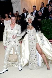 May 7, 2018 - New York, N.Y, USA - JEREMY SCOTT, CARDI B attend the Metropolitan Museum of Art Costume Institute Benefit with exhibition of Heavenly Bodies: Fashion and the Catholic Imagination .The Met Museum, NYC.May 7, 2018.Photos by , Globe Photos Inc. New York USA - ZUMAms4_ 20180507_zaa_ms4_044 Copyright: xSoniaxMoskowitzx